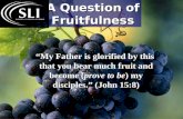 A Question of Fruitfulness