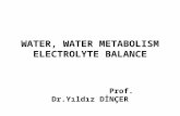 WATER, WATER METABOLISM ELECTROLYTE BALANCE