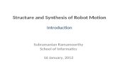 Structure and Synthesis of Robot Motion Introduction