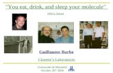 "You eat, drink, and sleep your molecule" (Phil S. Baran) Guillaume Barbe Charetteâ€™s Laboratories