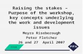 Moyra Riseborough Peter Fletcher 26 and 27  April 2007