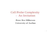 Cell Probe Complexity  -  An Invitation