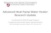 Advanced Heat Pump Water Heater Research Update