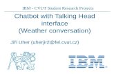 Chatbot with Talking Head interface (Weather conversation)