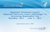 Regional Extension Center Reported  Practice-Level Challenges to Achieving Meaningful Use