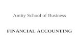 Amity School of Business FINANCIAL ACCOUNTING