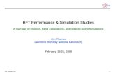 HFT Performance & Simulation Studies