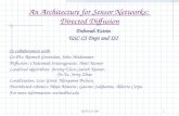 An Architecture for Sensor Networks:  Directed Diffusion