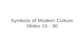 Symbols of Modern Culture Slides 15 - 30