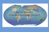 Social Studies  Country Research Project