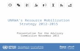 UNRWA ’ s Resource Mobilization Strategy 2012-2015