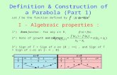 Definition & Construction of a Parabola (Part 1)