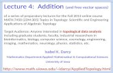 Lecture 4:  Addition  (and free vector spaces)
