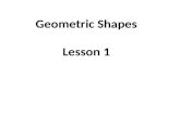 Geometric Shapes Lesson 1