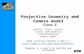 Projective Geometry and Camera model  Class 2