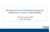 Review of Council Housing Finance National or Local: a key debate