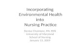 Incorporating  Environmental Health into  Nursing Practice