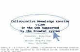 Collaborative knowledge construction  in the web supported  by the KnowCat system