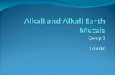 Alkali and Alkali  Earth  Metals
