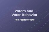 Voters and  Voter Behavior