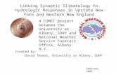 Linking Synoptic Climatology to Hydrologic Responses in Upstate New York and Western New England