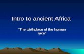 Intro to ancient Africa