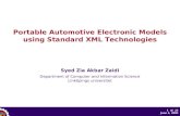 Portable Automotive Electronic Models using Standard XML Technologies
