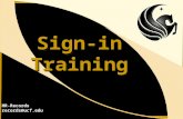 Sign-in Training