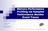 Memory Performance Profiling via Sampled Performance Monitor Event Traces