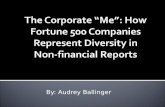 The Corporate “Me”: How Fortune 500 Companies Represent Diversity in  Non-financial Reports