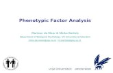Phenotypic Factor Analysis Marleen de Moor & Meike Bartels