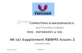 06 (a) Supplement RDBMS Issues 2