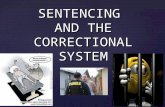 SENTENCING  AND THE CORRECTIONAL SYSTEM