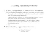 Missing variable problems