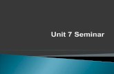 Unit 7 Seminar