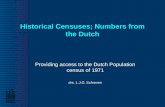 Historical Censuses; Numbers from the Dutch
