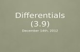 Differentials (3.9)