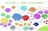LECTURE 7:  IONIC COMPOUNDS  (Ch. 6)