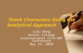 Teach Characters Using the Analytical Approach