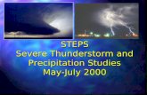 STEPS Severe Thunderstorm and Precipitation Studies May-July 2000