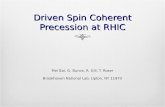 Driven Spin Coherent Precession at RHIC