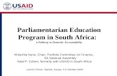 P arliamentarian Education Program in South Africa:   a Pathway to Domestic Accountability