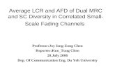 Average LCR and AFD of Dual MRC and SC Diversity in Correlated Small-Scale Fading Channels
