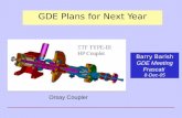 GDE Plans for Next Year