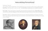 Naturalizing Personhood