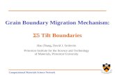 Grain Boundary Migration Mechanism: S5  Tilt Boundaries