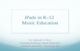 iPads in K-12  Music Education