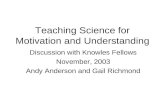 Teaching Science for Motivation and Understanding