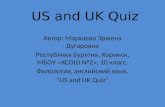 US and UK Quiz