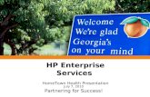 HP Enterprise Services HomeTown Health Presentation